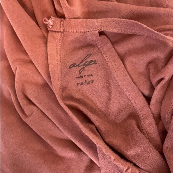 Alya Salmon Colored Dress with Pockets - Picture 4 of 7